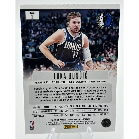 2023-24 Panini Prizm Deca - Luka‎ Doncic! - Picture 2 of 3
